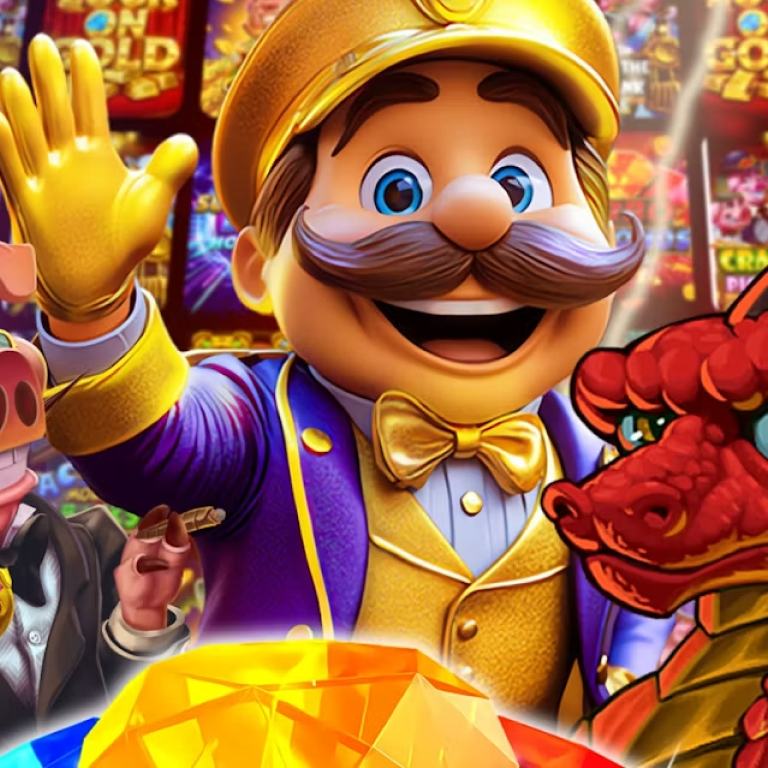 Grid of SpinWorld slot and table game thumbnails